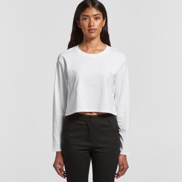 AS COLOUR - Women's Long Sleeve Crop Tee Thumbnail